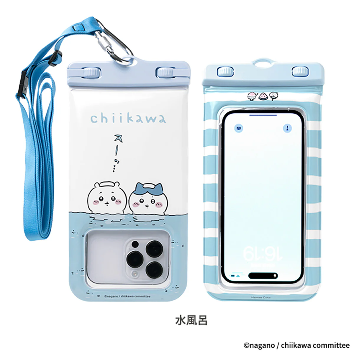 ちいかわ DIVAID フローティング防水ケース ショルダーストラップ付き(水風呂)