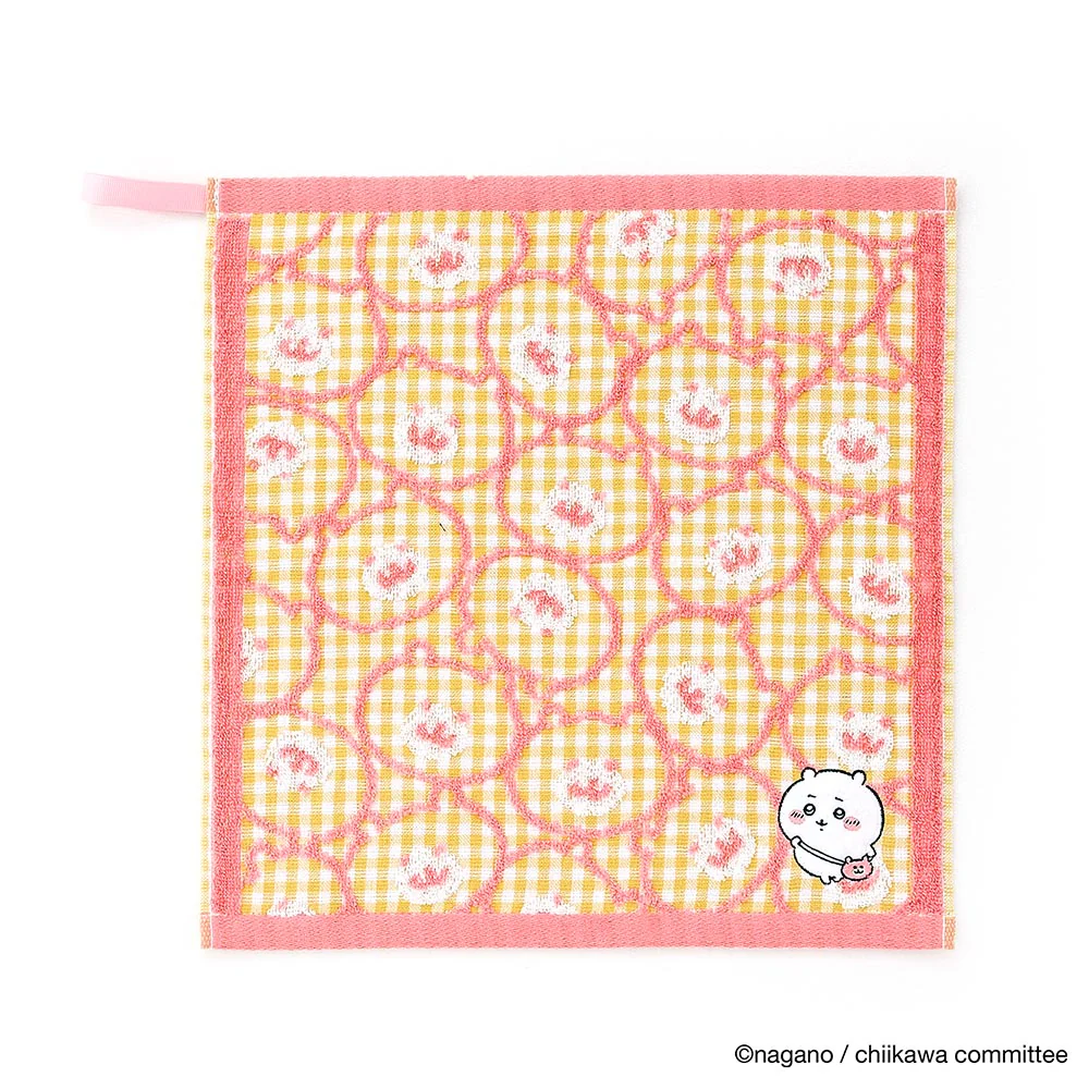 ちいかわ ウォッシュタオル（ポシェット イエロー）