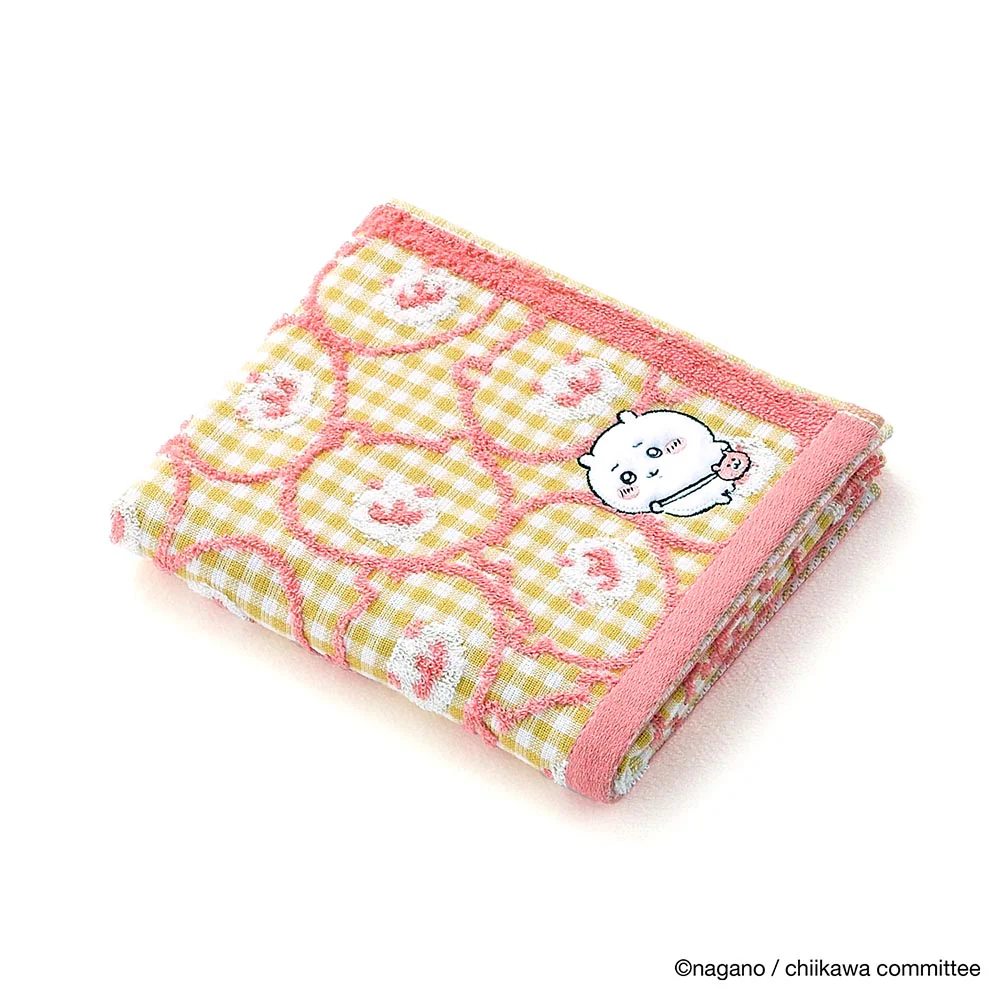 ちいかわ フェイスタオル(ポシェット イエロー)