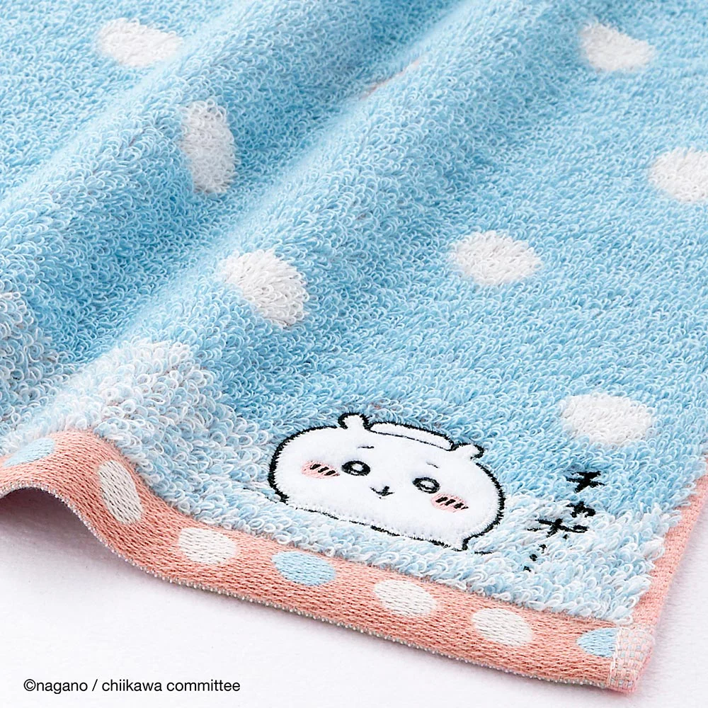 ちいかわ フェイスタオル（お風呂 ブルー） - Image 3