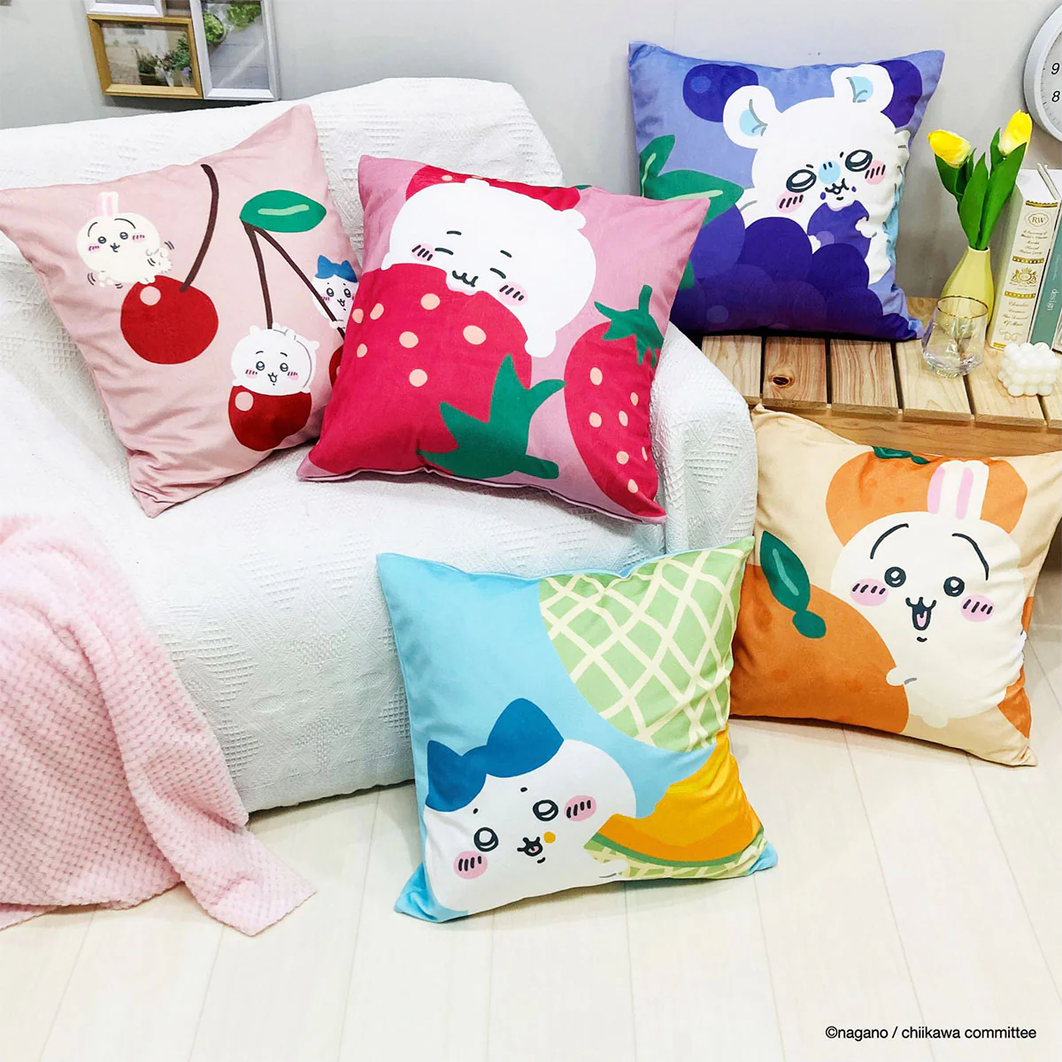 ちいかわ クッションカバー（うさぎ みかん） - Image 2