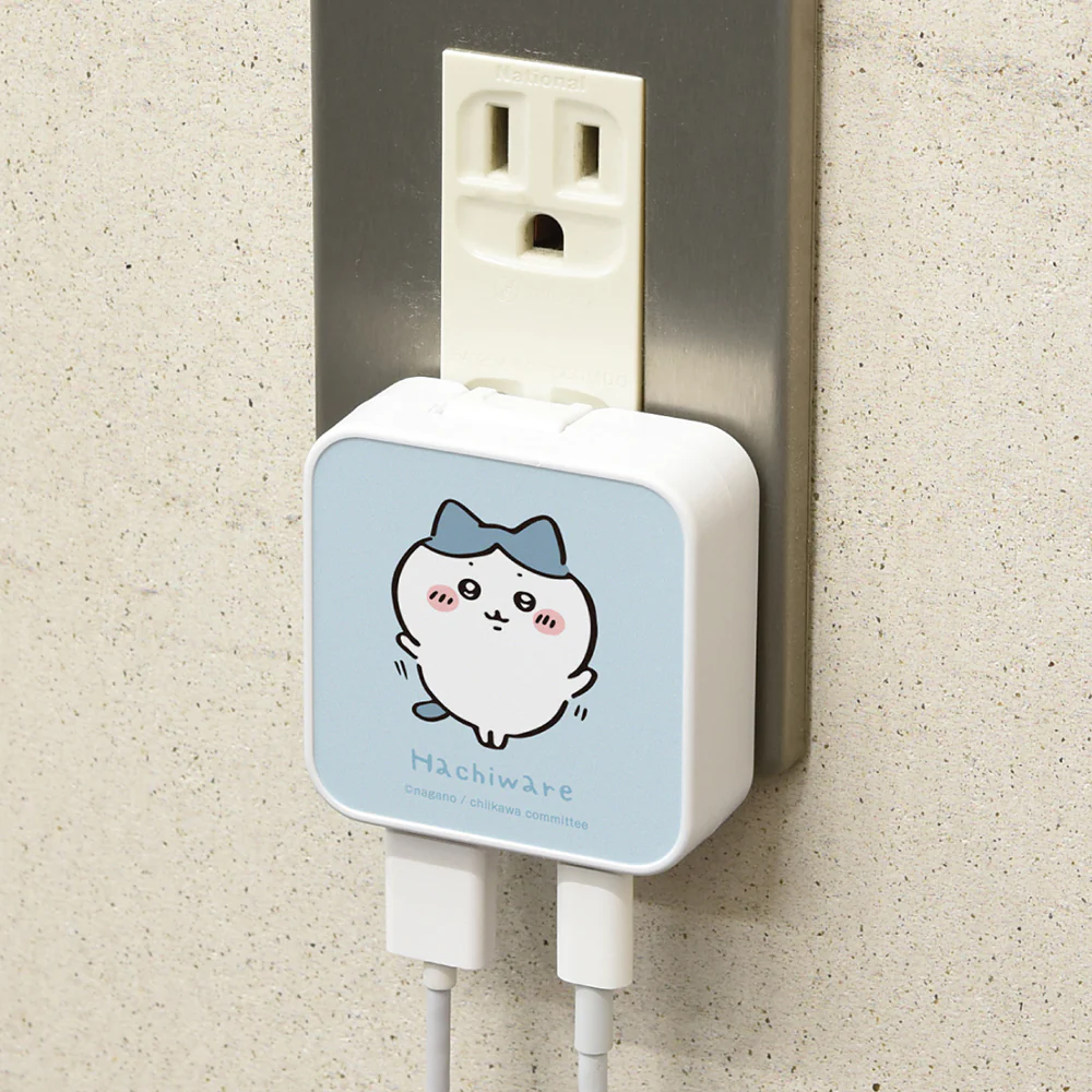 ちいかわ USB/USB Type-C ACアダプタ(ハチワレ) - Image 5