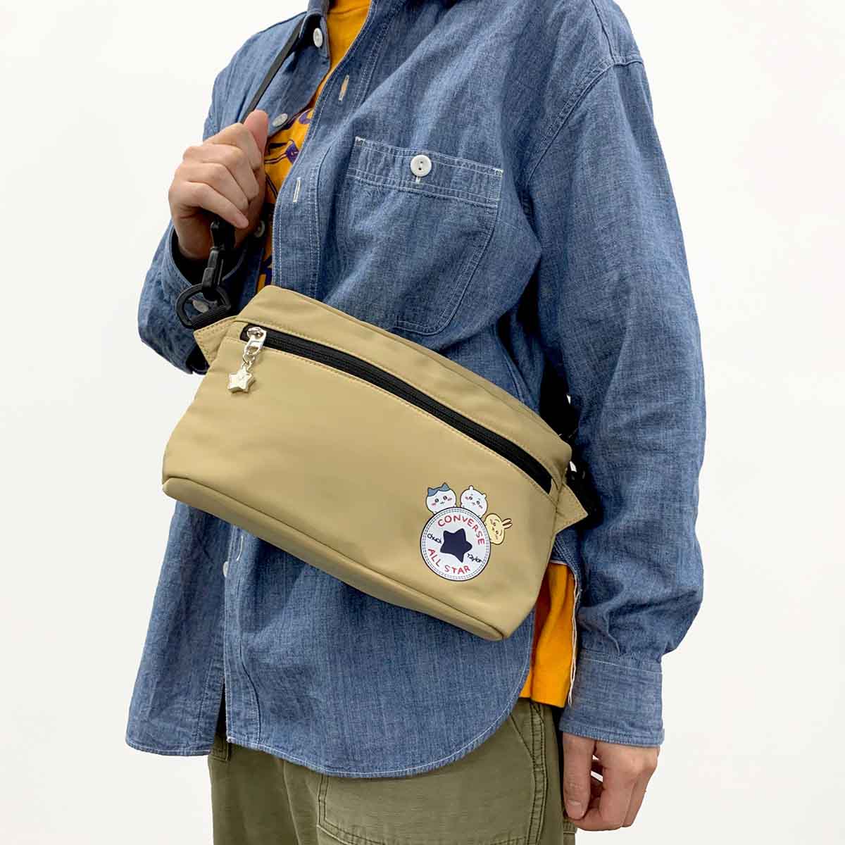 ちいかわ×コンバース ショルダーバッグ(ネイビー) - Image 8