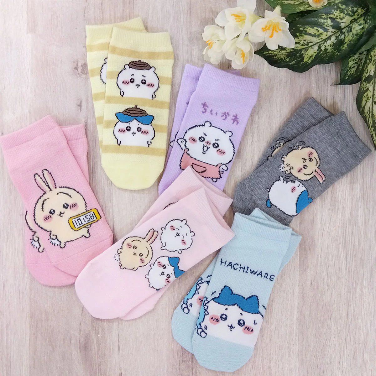 ちいかわ メッシュスニーカー丈ソックス(ちいかわハチワレどんぐり) レディース用 - Image 3
