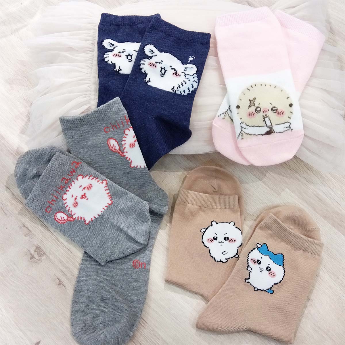 ちいかわ スニーカー丈ソックス（ラッコアイス） レディース用 - Image 2