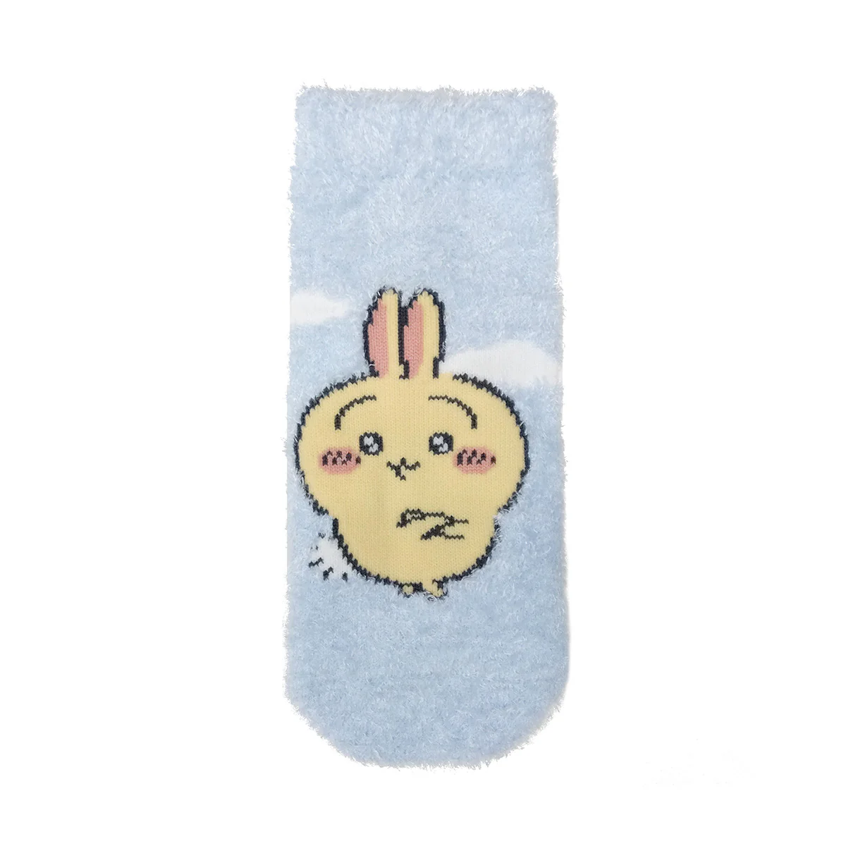 ちいかわ もこもこスニーカー丈ソックス（うさぎ腕組み サックス） キッズ用 - Image 3