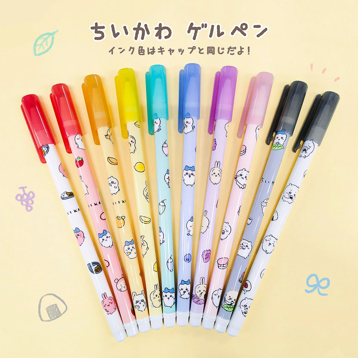 ちいかわ キャップゲルペン（ブルー／ブルーベリー） - Image 2