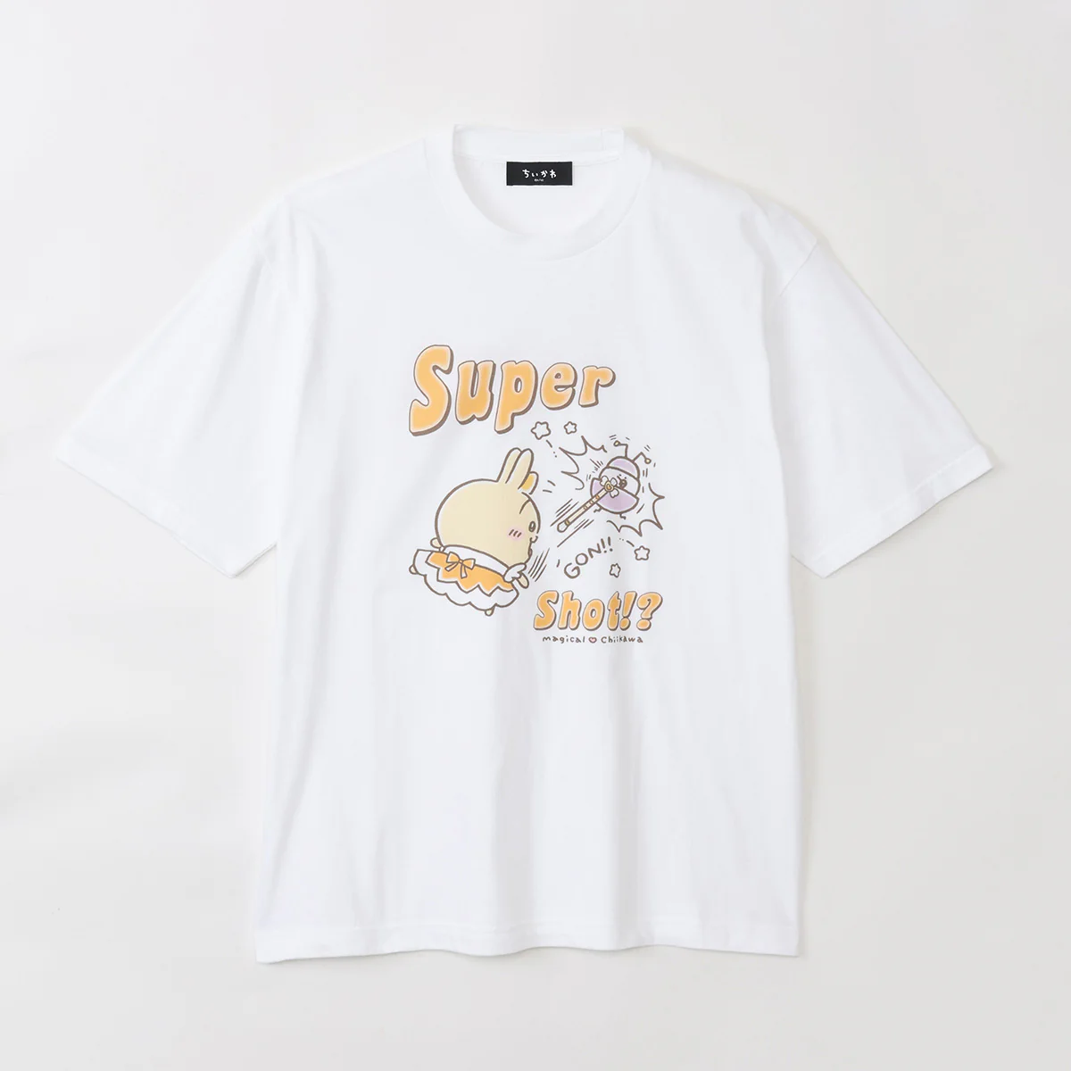 ちいかわ 超まじかるちいかわ ビッグTシャツ Super Shot!? ホワイト - Image 5