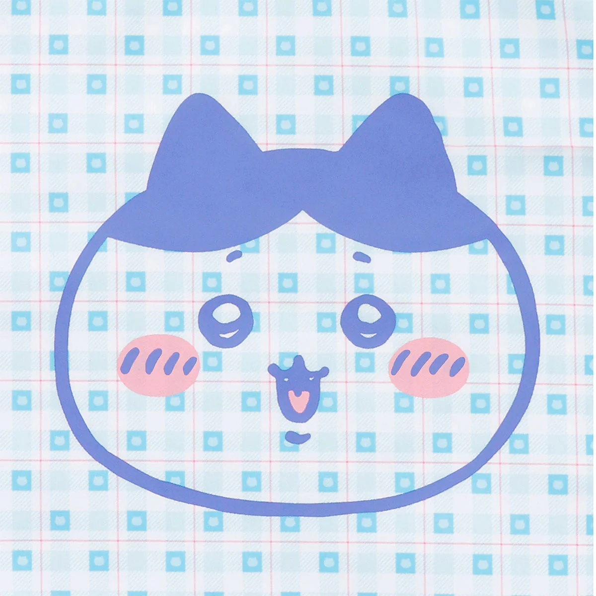 ちいかわ チェックシリーズ トートバッグ(チャーム付き)ハチワレ ブルー - Image 11