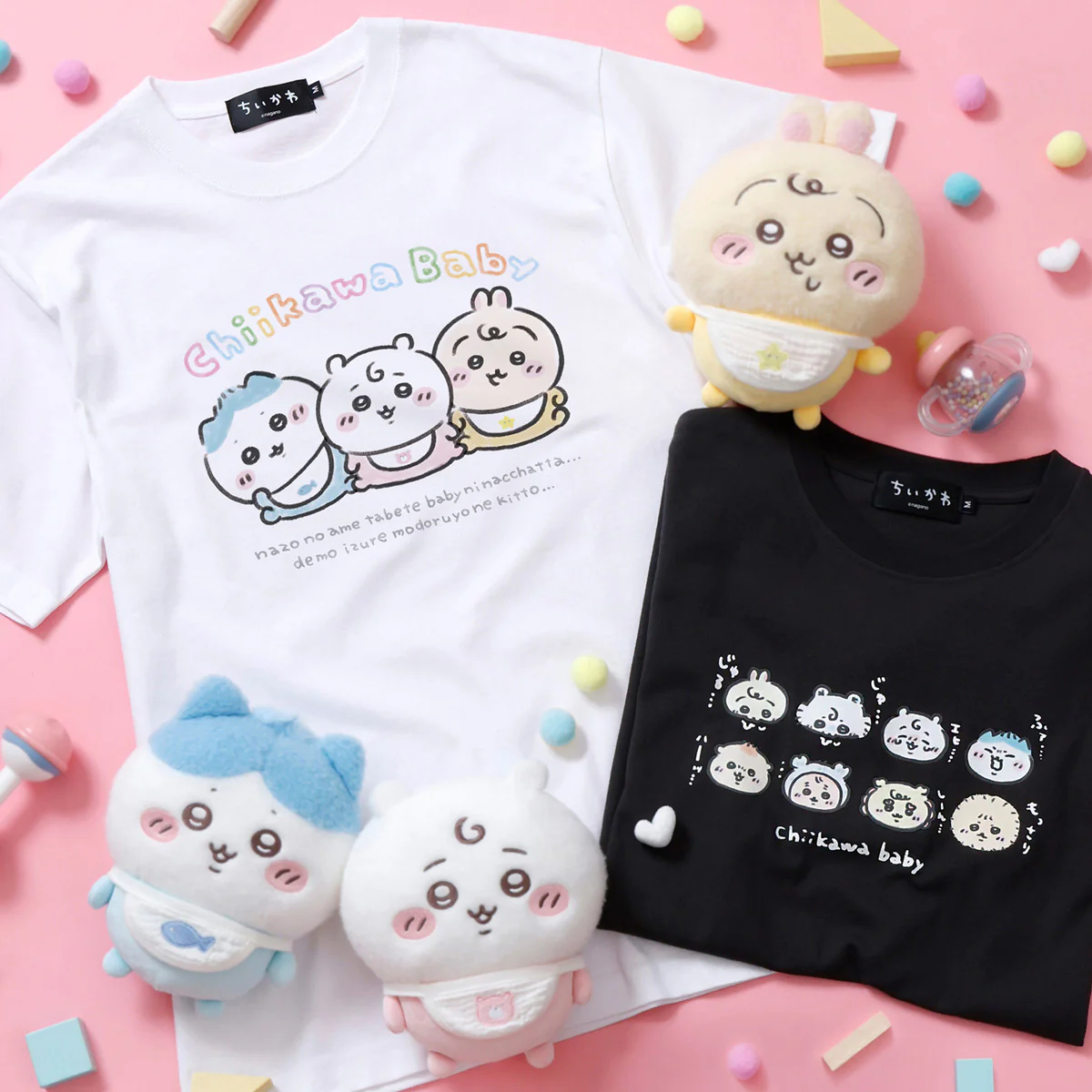 ちいかわ Chiikawa Baby Tシャツ トリオ ホワイト - Image 2