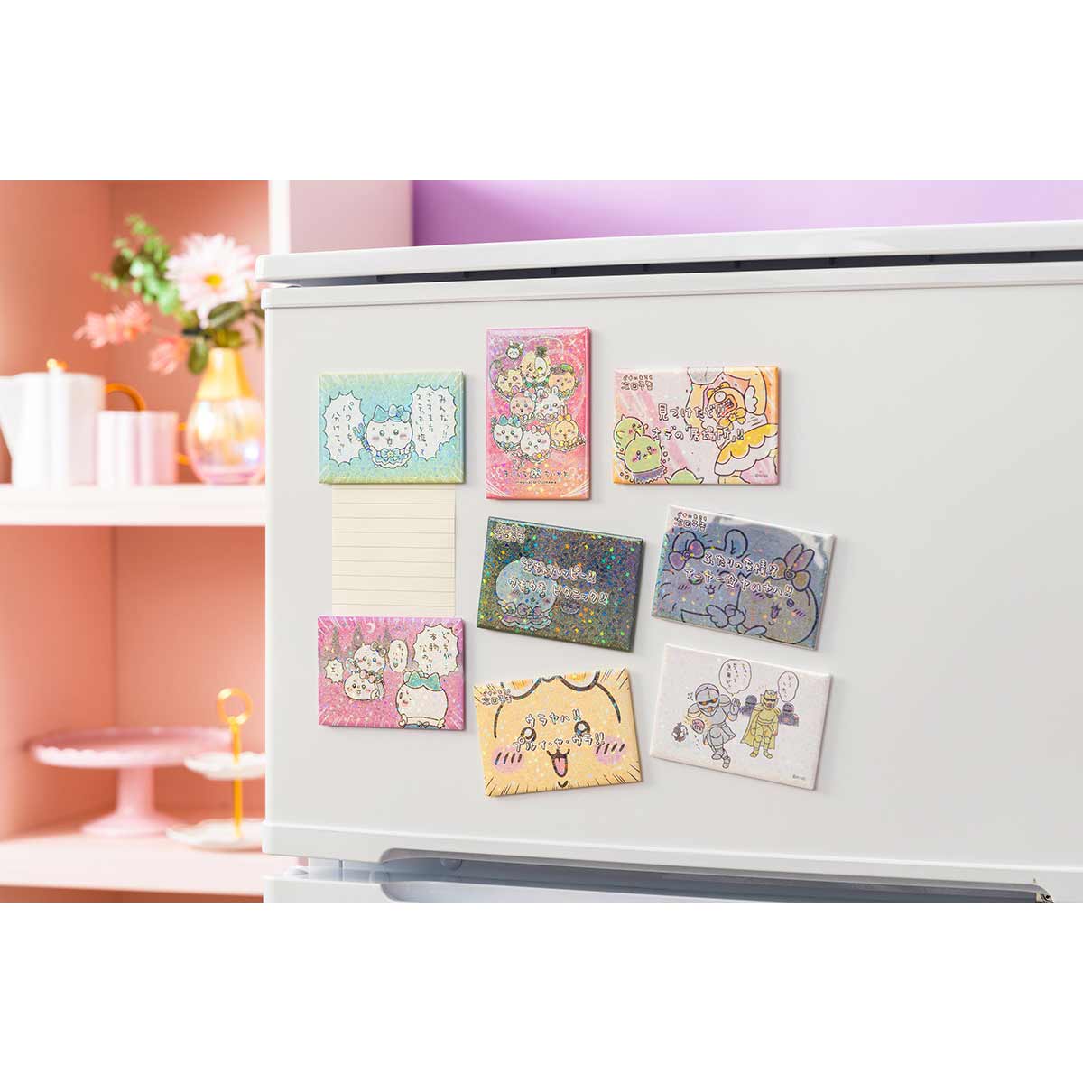 ちいかわ まじかるちいかわ ホログラムスクエアマグネット（パワーを分けてッ！！） - Image 2