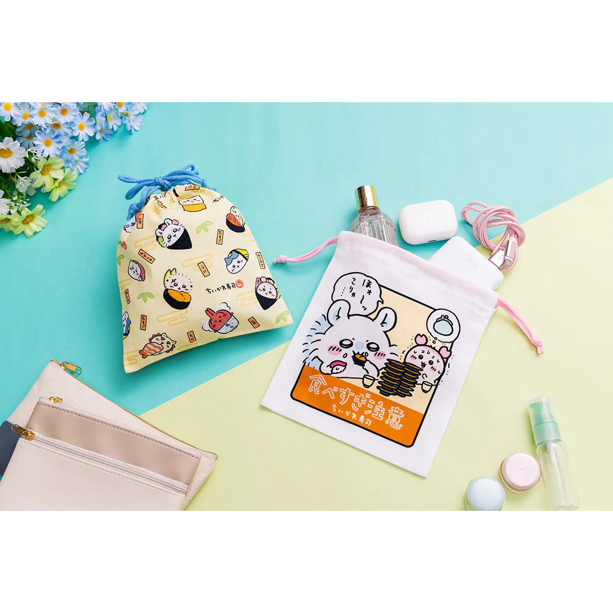 ちいかわ ちいかわ寿司 ほどよいサイズの巾着(食べられ注意) - Image 3