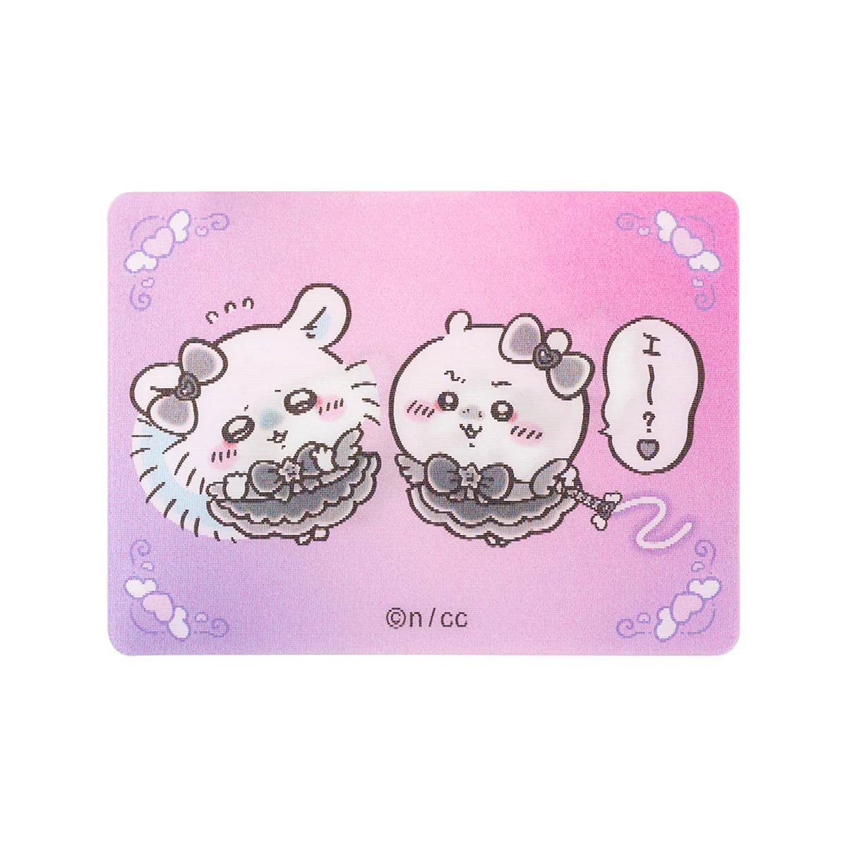 ちいかわ まじかるちいかわ 悪いバージョンなレンチキュラーカード（ちいかわとモモンガ）