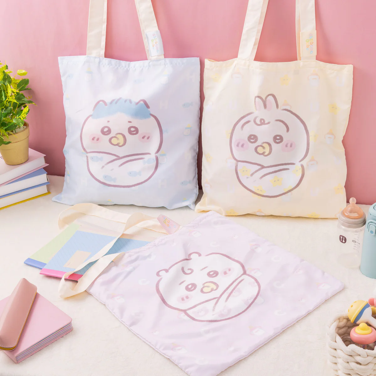 ちいかわ Chiikawa Baby 大きめポケッタブルエコバッグ(うさぎ) - Image 2