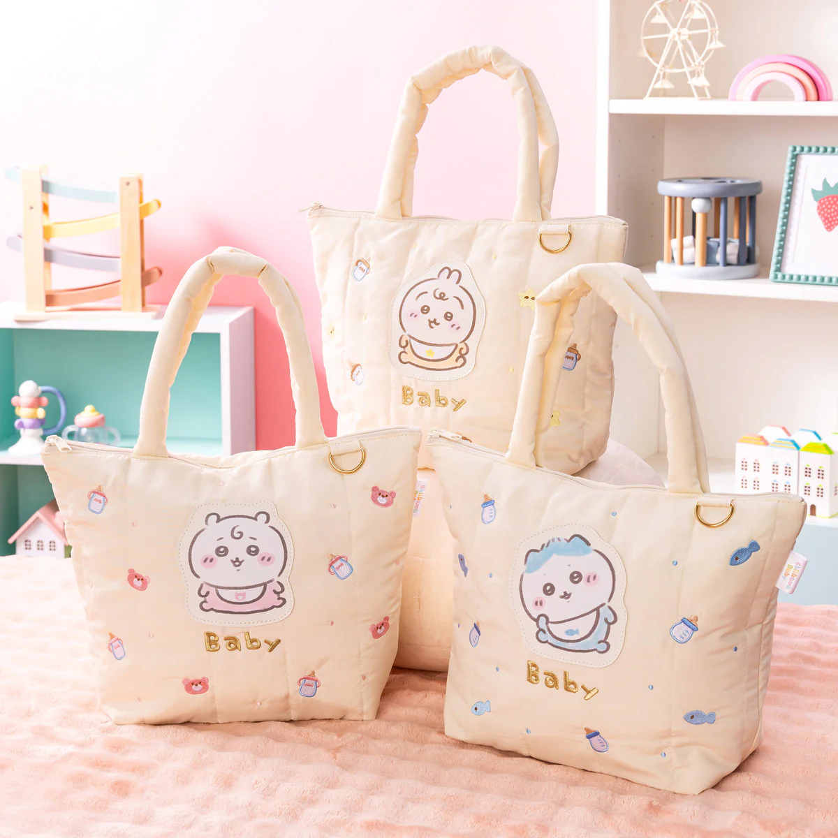 ちいかわ Chiikawa Baby キルティングトートバッグ(うさぎ) - Image 2