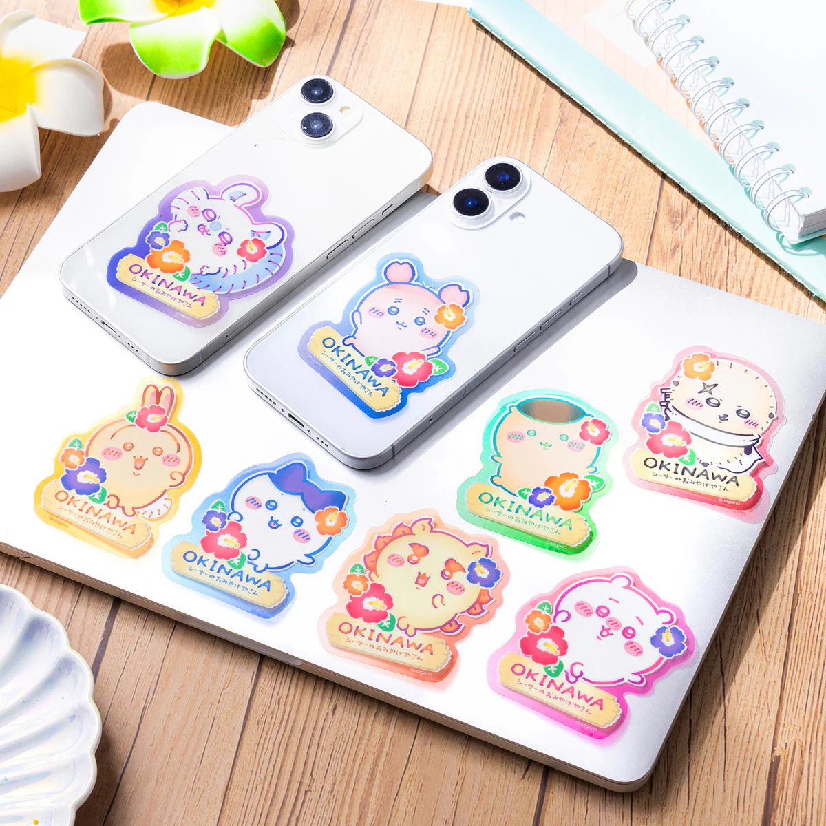 ちいかわ シーサーのおみやげやさん スマホに貼れるサイズのクリアステッカー（モモンガ） - Image 2