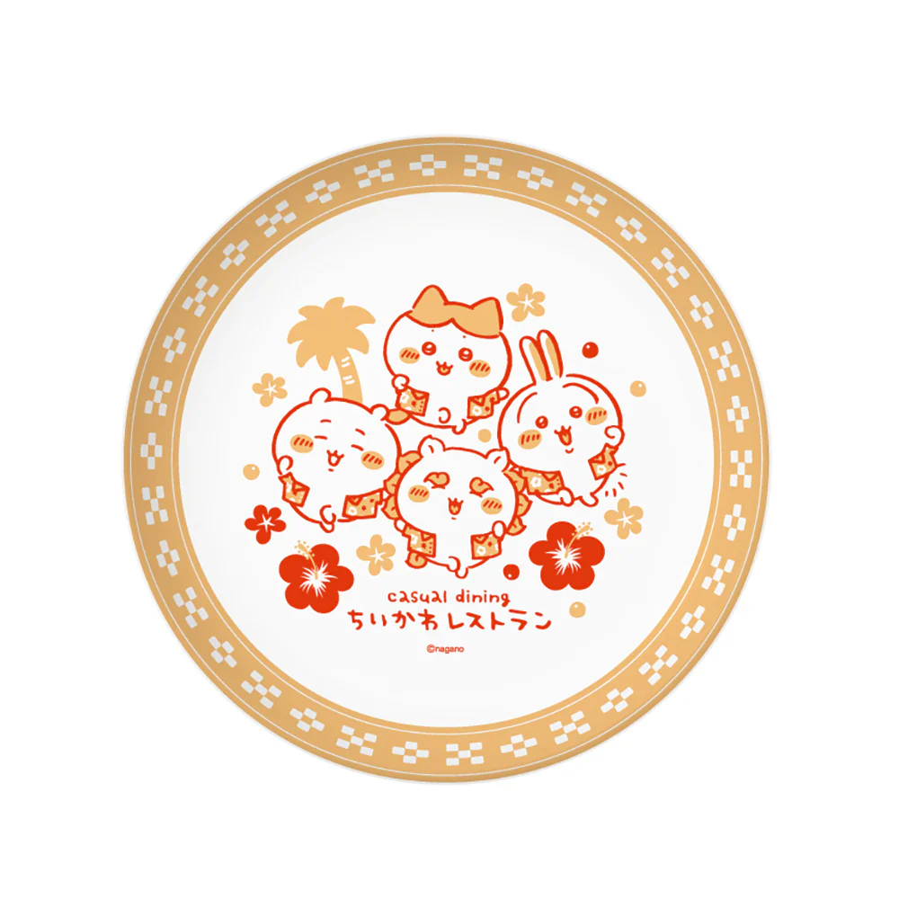 ちいかわ ちいかわレストラン ラウンドプレート（アロハシャツ）