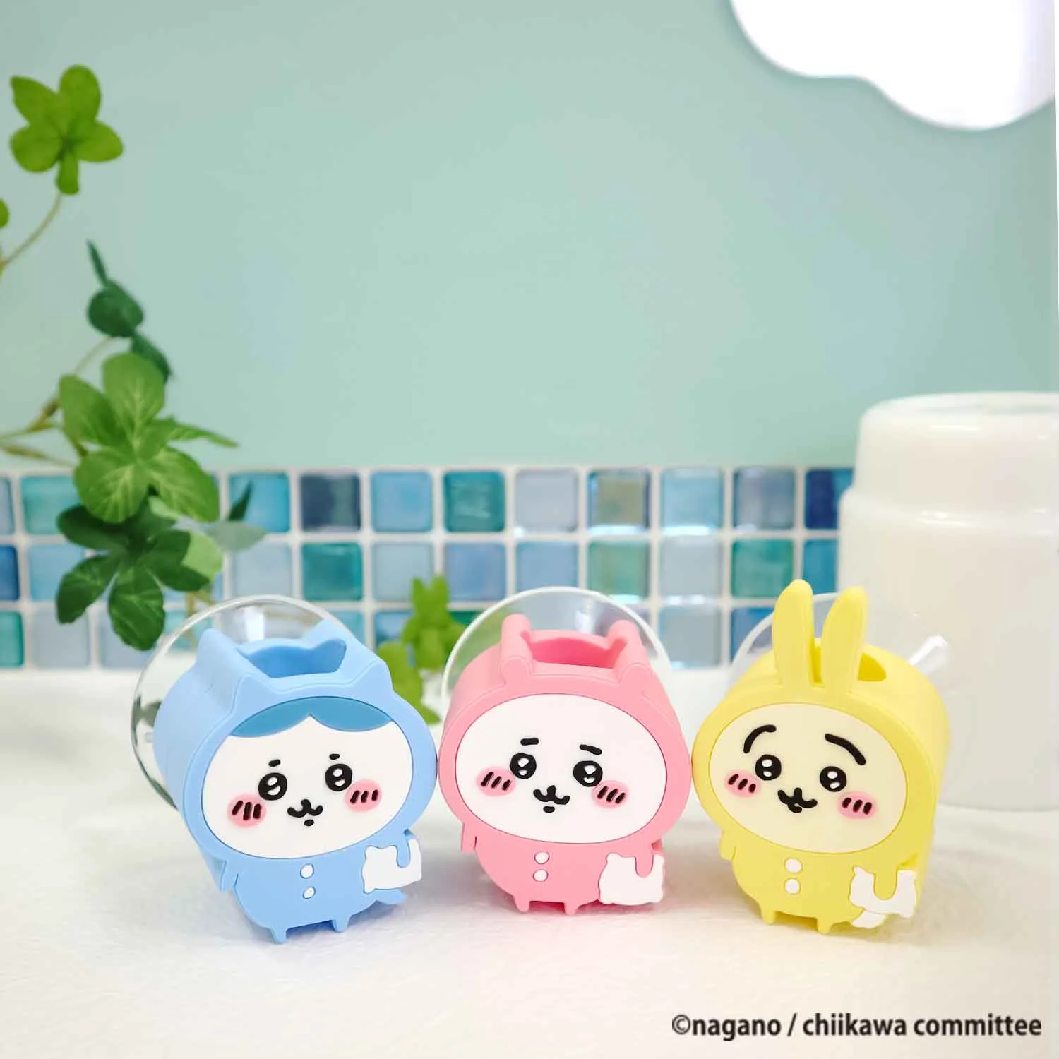 ちいかわ 歯ブラシスタンド（ハチワレ パジャマパーティー） - Image 2