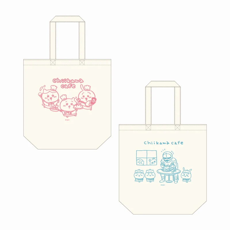 ちいかわカフェ コットントート（A）ピンク【１会計 ２個まで】 - Image 3