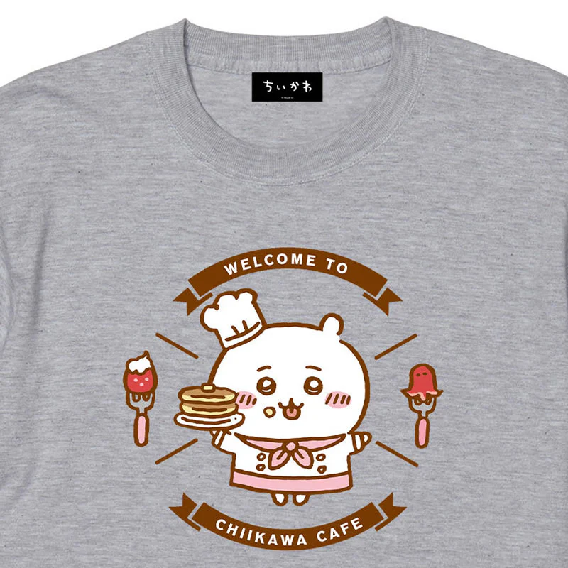 ちいかわ Cafe Tシャツ ウェルカム アッシュ【1会計 各サイズ2点まで】 - Image 4