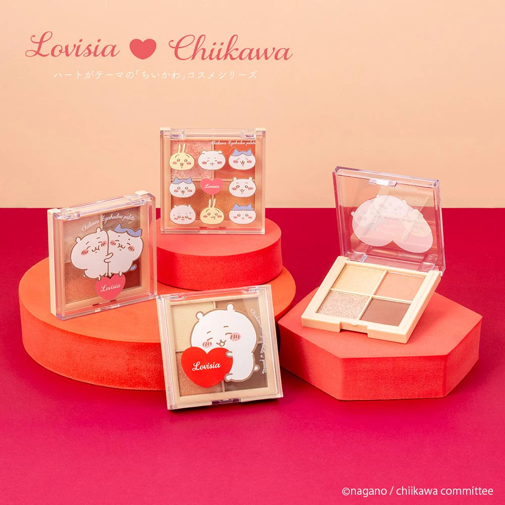 ちいかわ Lovisia アイシャドウパレット(ちいかわ&ハチワレ&うさぎ(フェイス) - Image 3