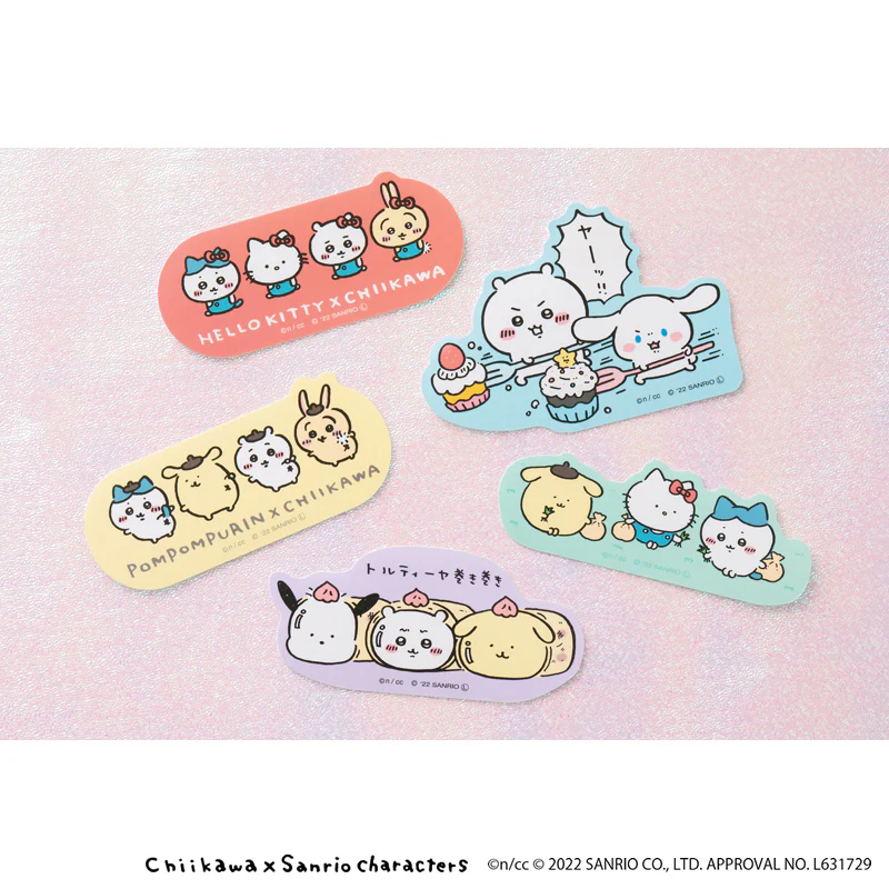 ちいかわ×サンリオキャラクターズ スマホに貼れるサイズのステッカー（ハローキティ×ちいかわ） - Image 2