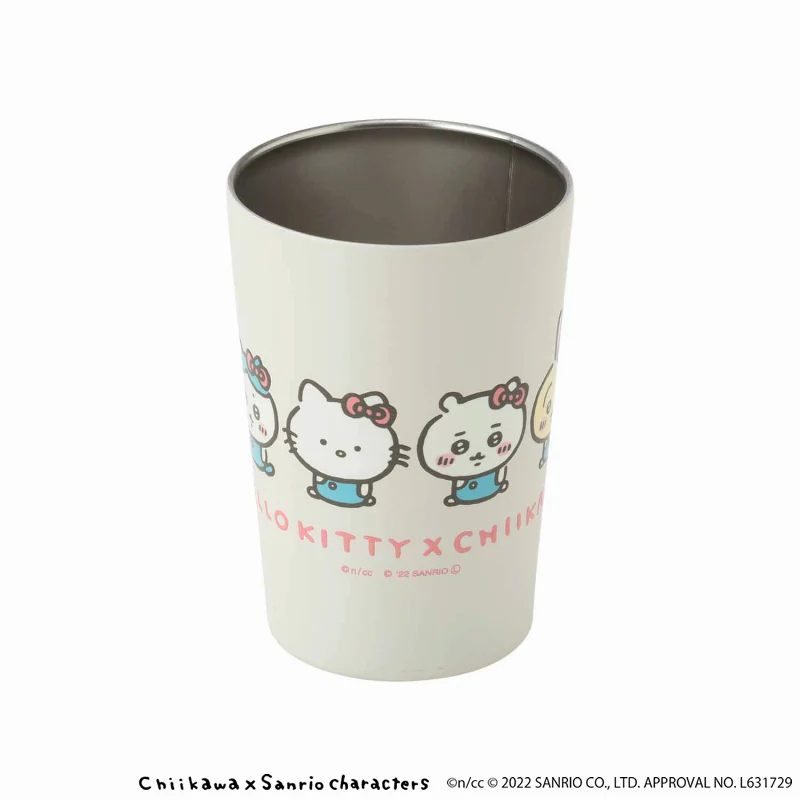 ちいかわ×サンリオキャラクターズ コンビニドリンクも入る保冷・保温タンブラー(ハローキティ×ちいかわ)