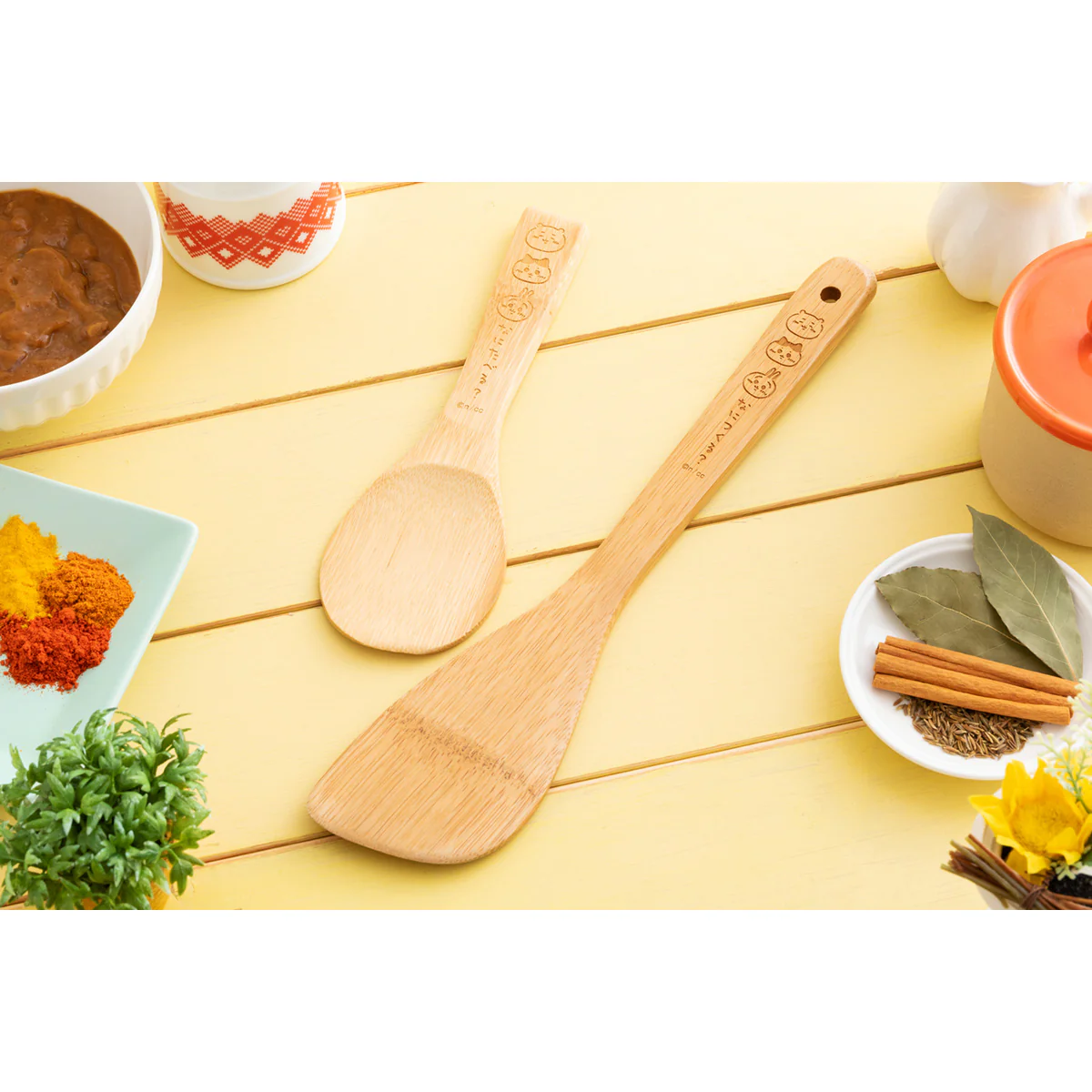 ちいかわ なにたべる?竹製しゃもじ - Image 2