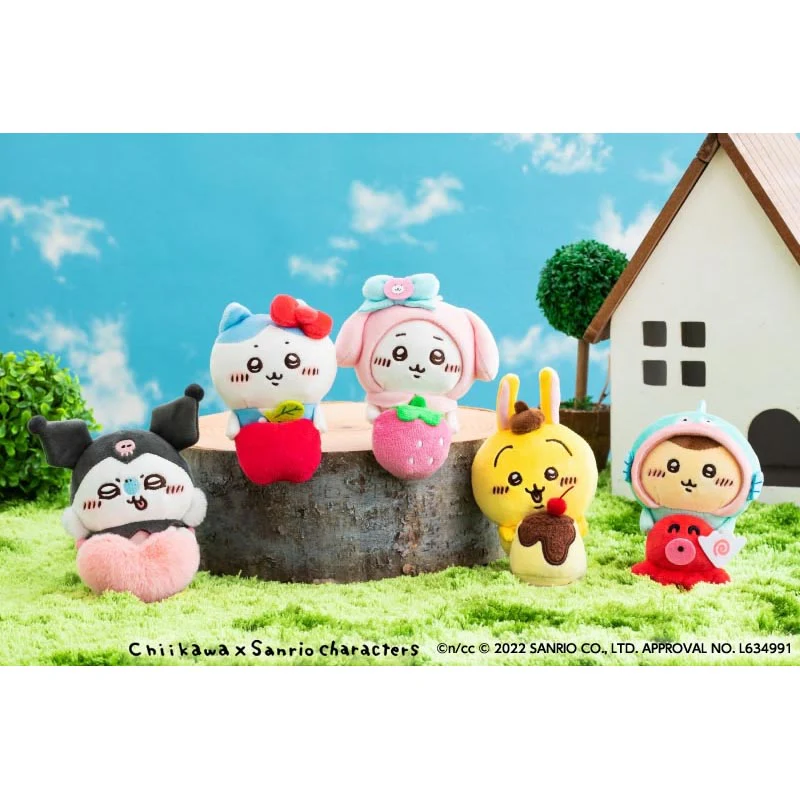 ちいかわ×サンリオキャラクターズ デスクトップから見守るひっかけぬいぐるみ（ハチワレ・ハローキティ） - Image 2