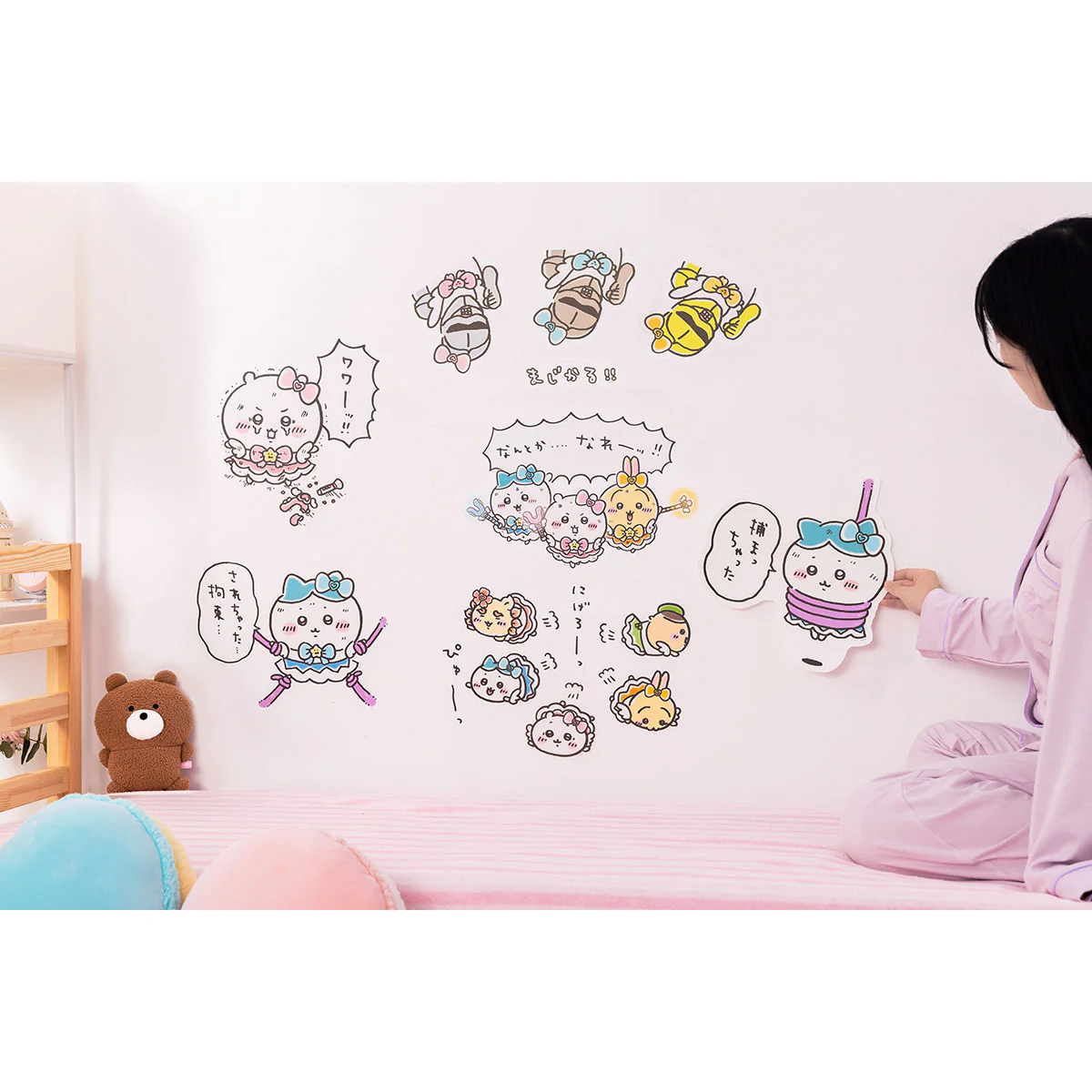ちいかわ まじかるちいかわ ハチワレの拘束されちゃったウォールステッカー - Image 4