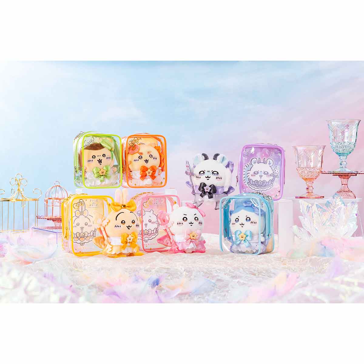 ちいかわ 超まじかるちいかわ マスコットも入る！クリアポーチ（ハチワレ） - Image 2