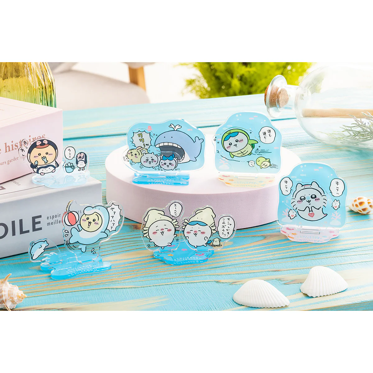 ちいかわ水族館 レイヤーアクリルスタンド（モモンガ×クリオネ） - Image 2