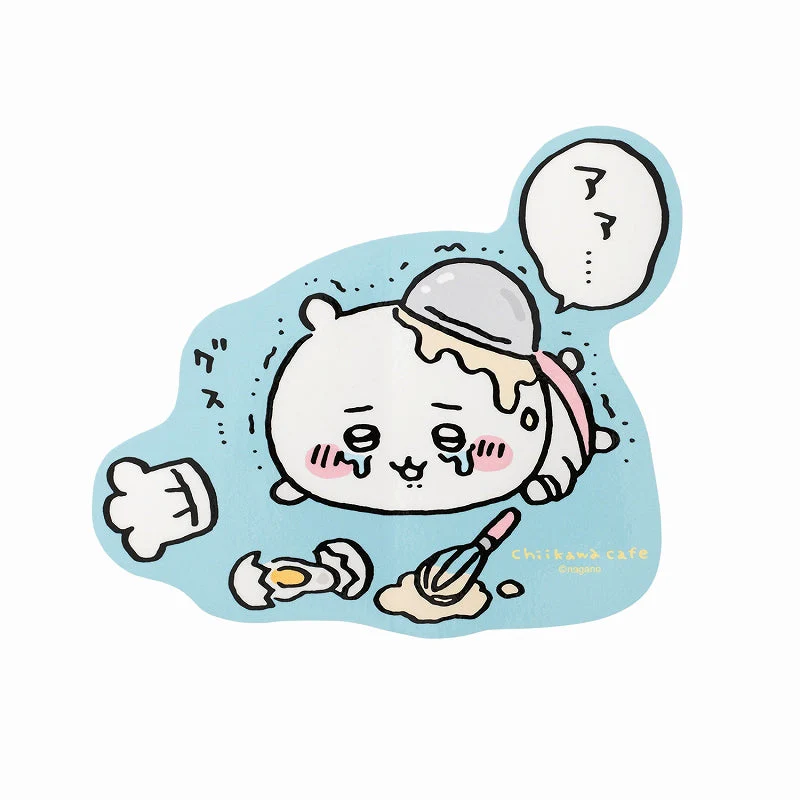 ちいかわカフェ ゆるカットビッグステッカー(転んじゃったコックさん)