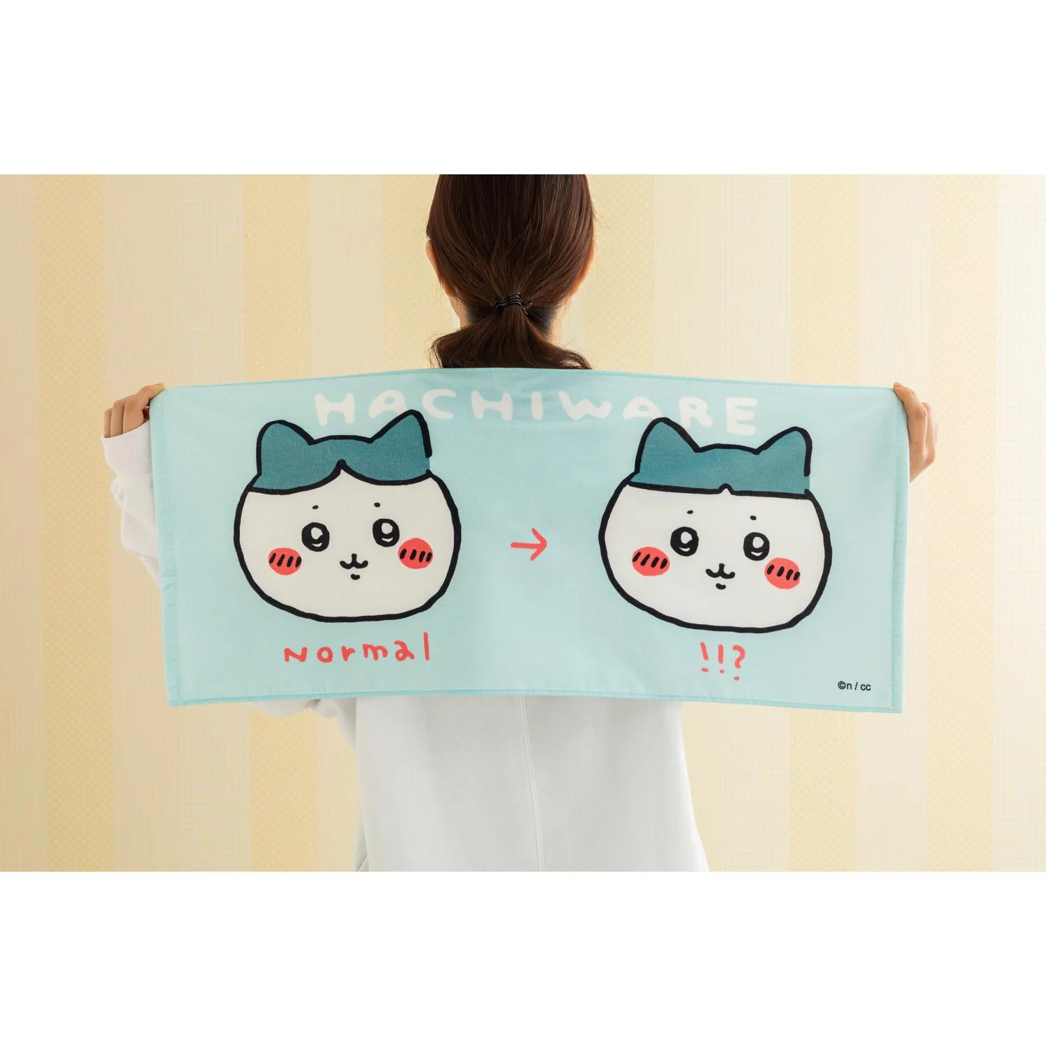 ちいかわ フェイスタオル(ハチワレ!!?) - Image 3