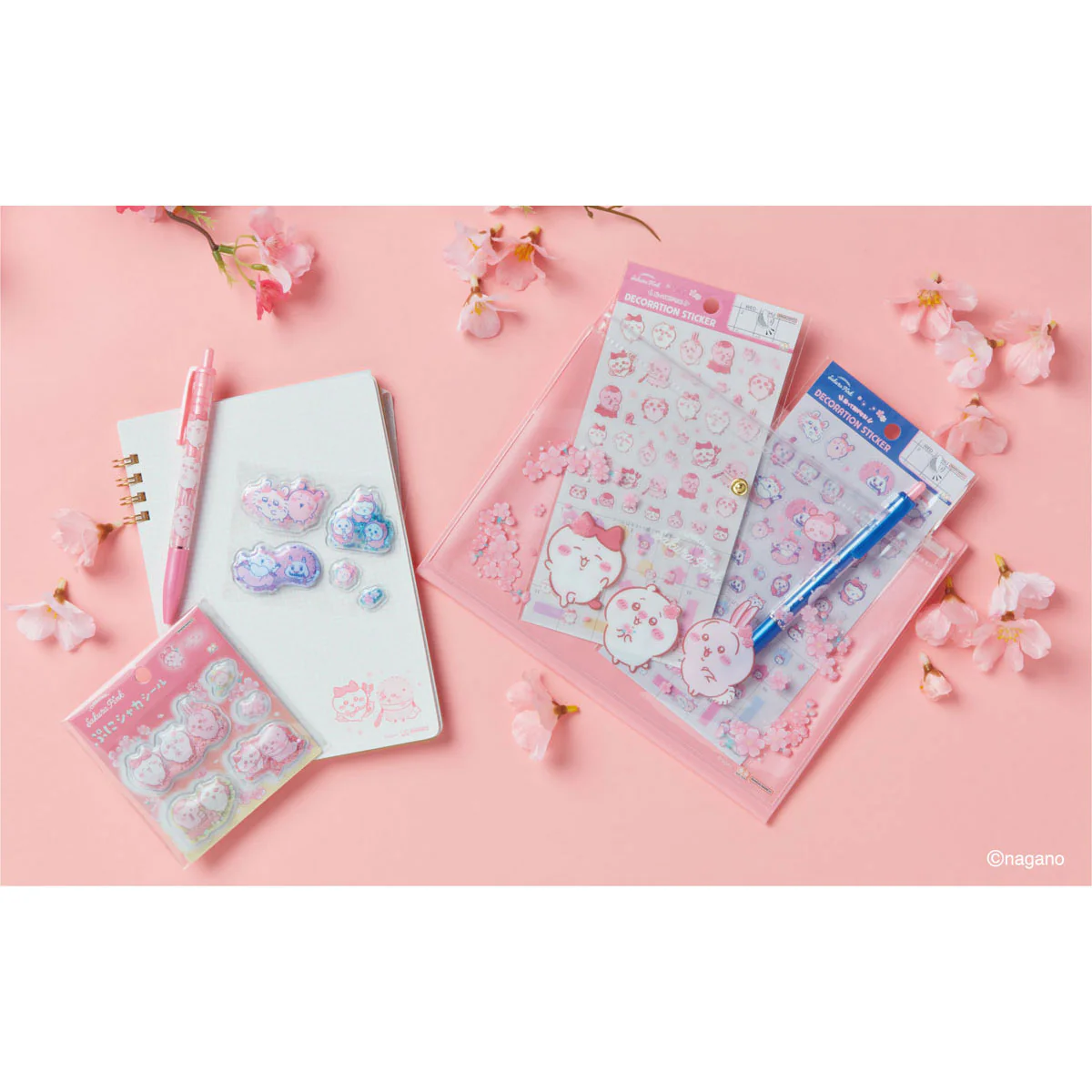 ちいかわ ダイカットミニレターセット（Sakura Pink・サクラ） - Image 3