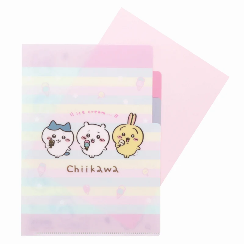 ちいかわ クリアファイルA5 3P(アイス) - Image 3