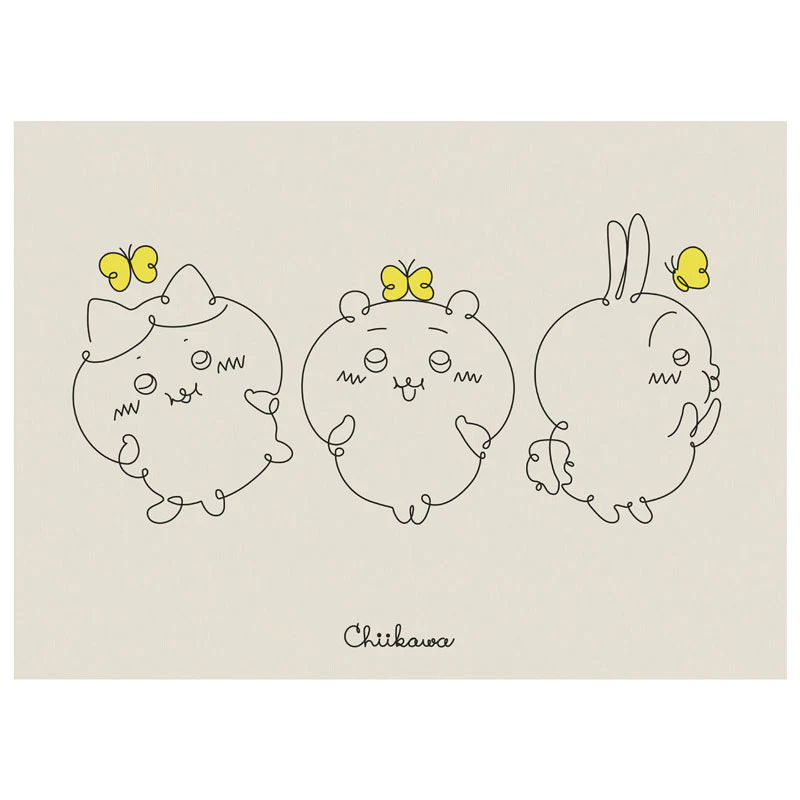 ちいかわ ファブリックポスターL ほっぺ - Image 4