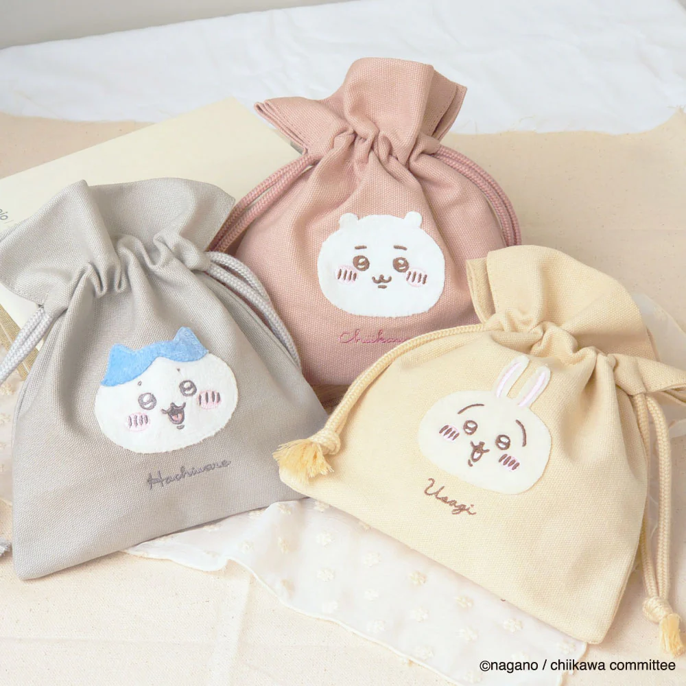 ちいかわ ふわふわワッペン 巾着(ちいかわ) - Image 2
