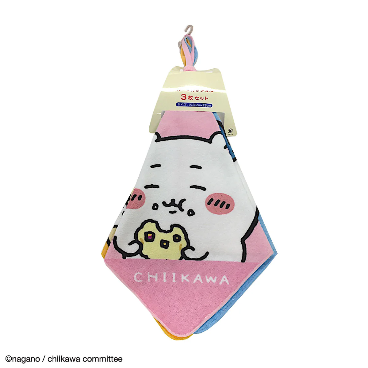 ちいかわ ループタオル3枚組(ちいかわたちのおかお) - Image 2