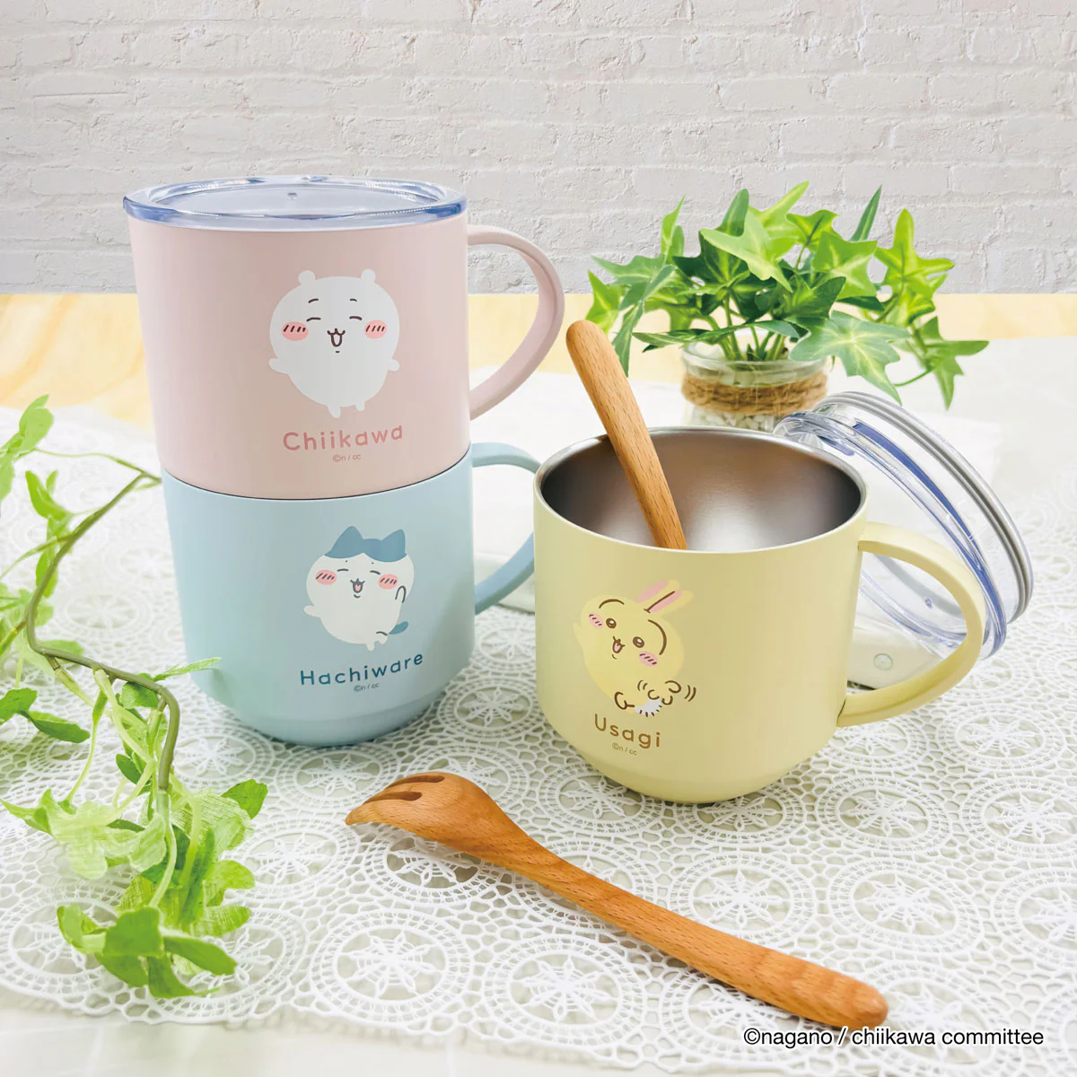 ちいかわ スタッキング蓋つきステンレスマグ（ハチワレ） - Image 3